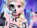 Logħba It-tatwaġġ tal-parti ta' Halloween ta' Elsa  onlajn