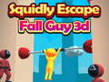 Logħba Squidly Escape Fall Guy 3D onlajn