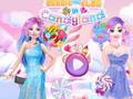Logħba Barbie u Elsa f'Candyland  onlajn