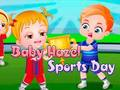 Logħba Baby Hazel. Jum l-isport  onlajn