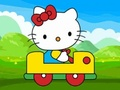 Logħba Ħelu Kitty Car Jigsaw  onlajn