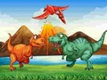 Logħba Dinosaurs ikkuluriti Match 3  onlajn