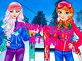 Logħba Princesses Fuq Ski  onlajn