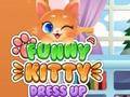 Logħba Umoristiċi Kitty Dress Up  onlajn