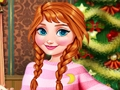 Logħba Disinn ta 'Sweater tal-Milied Frozen Anna  onlajn