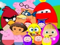 Logħba Karattri Cartoons Famużi Bajd  onlajn
