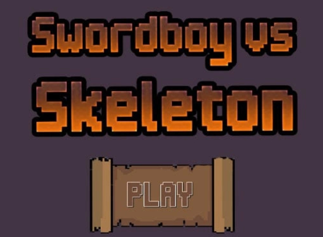 Logħba Swordboy vs skeletru onlajn