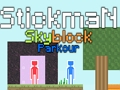 Logħba Stickman SkyBlock Parkour onlajn