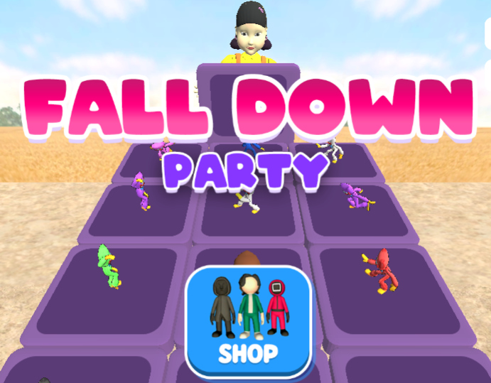 Logħba Fall Down Party onlajn