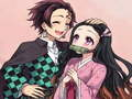 Logħba Nezuko jigsaw puzzle onlajn