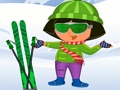 Logħba Dora Ski Dress Up onlajn