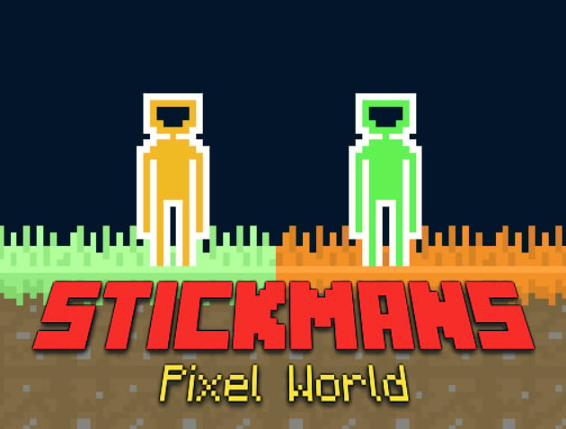 Logħba Stickmans Pixel World onlajn
