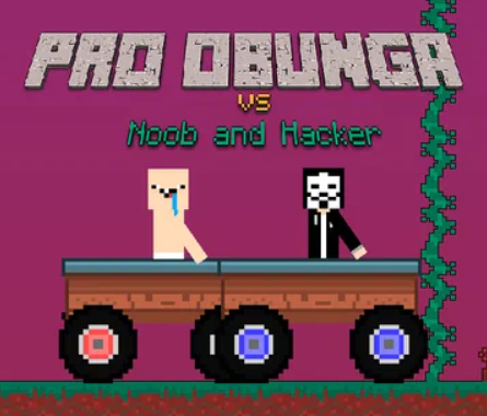 Logħba Pro Obunga vs Noob u Hacker  onlajn