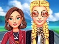 Logħba Moda biker bffs onlajn