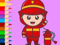 Logħba Ktieb tal-kulur: Fireman  onlajn