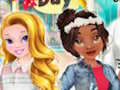 Logħba Jum Princesses Little Sisters  onlajn