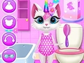 Logħba Kitty Unicorn Kura ta 'Kuljum  onlajn
