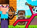 Logħba Noob Archer vs Stickman Zombie onlajn