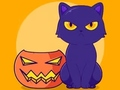 Logħba Ktieb tal-kulur: Halloween Cat  onlajn