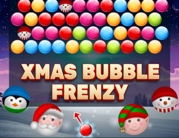 Logħba Xmas Bubble Frenzy onlajn