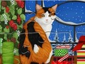 Logħba Jigsaw Puzzle: Cat tal-Milied  onlajn