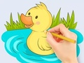 Logħba Ktieb Kulur: Baby Duck Swim  onlajn