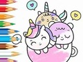 Logħba Ktieb Kulur: Tazza Ta Unicorn  onlajn