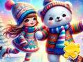 Logħba Puzzle Jigsaw: Tifla fuq ir-rink onlajn