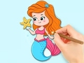 Logħba Ktieb tal-kulur: Beautiful Mermaid Princess  onlajn