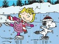 Logħba Puzzle jigsaw: Snoopy Skating onlajn