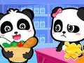 Logħba Puzzle Jigsaw: Supermarket Baby Panda onlajn