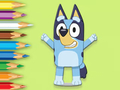 Logħba Ktieb tal-kulur: Happy Bluey  onlajn