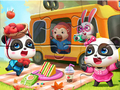 Logħba Jigsaw Puzzle: Picnic Panda Little onlajn