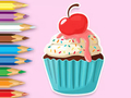 Logħba Ktieb tal-kulur: Cupcake tat-tuffieħ  onlajn