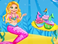 Logħba Mermaid Glitter Cake Maker onlajn