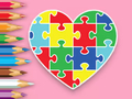 Logħba Ktieb tal-kulur: Jigsaw tal-Qalb  onlajn