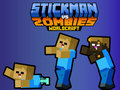 Logħba Stickman vs Zombies Worldcraft onlajn