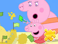 Logħba Puzzle Jigsaw: Peppa Pig Tagħmilha Ramel onlajn