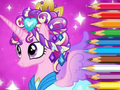 Logħba Ktieb tal-kulur: Pony Princess  onlajn