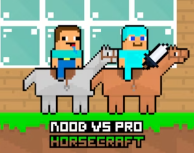 Logħba Noob vs Pro Horsecraft onlajn