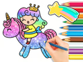 Logħba Ktieb tal-kulur: Unicorn Princess  onlajn