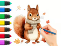 Logħba Ktieb Kulur: Ħarifa Squirrel  onlajn