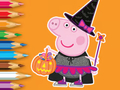 Logħba Ktieb tal-kulur: Peppa Pig Halloween  onlajn