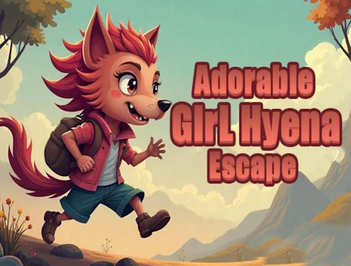 Logħba Adorable Girl Hyena Escape onlajn