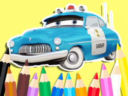 Logħba Ktieb tal-kulur: Karozzi Sheriff  onlajn