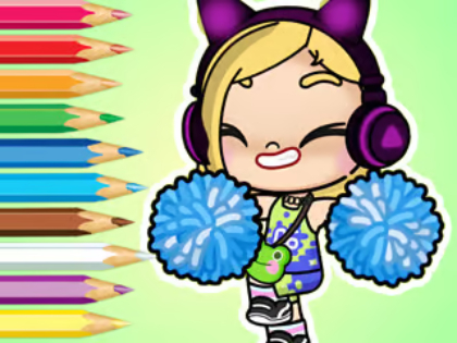 Logħba Ktieb tal-kulur: Avatar World Cheerleader  onlajn