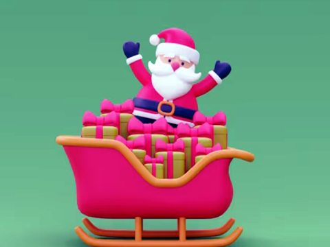 Logħba Rider Sledge Christmas 3D onlajn