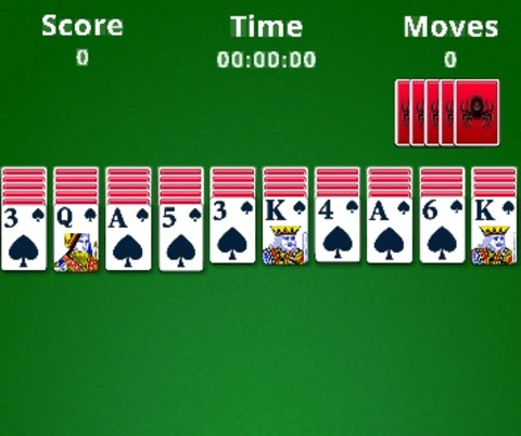 Logħba Solitaire Spider  onlajn