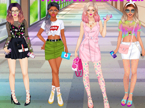 Logħba Kulleġġ Girls Team Fashion Makeover  onlajn