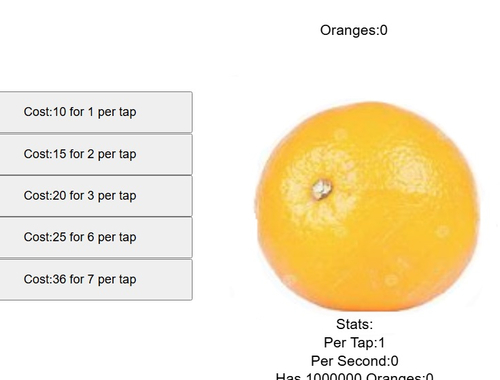 Logħba Orange Frott Clicker  onlajn